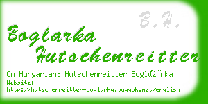 boglarka hutschenreitter business card